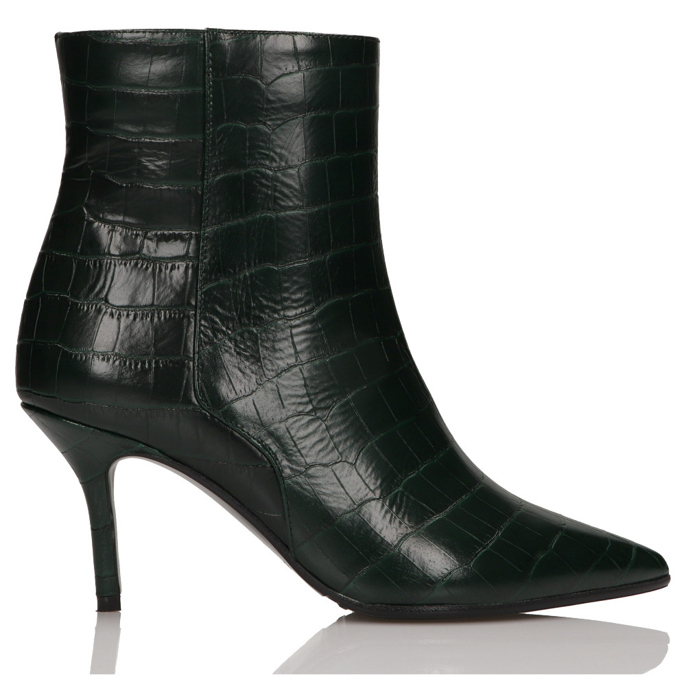 Green ankle boots