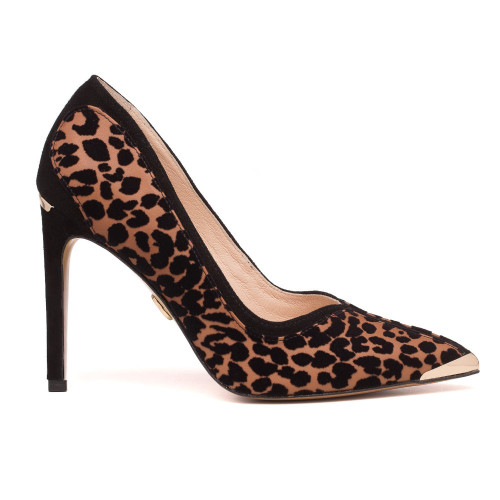 Black and brown heels