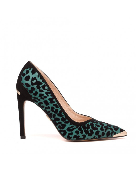 Green-black heels