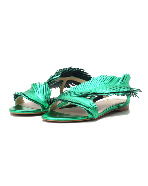 Green sandals