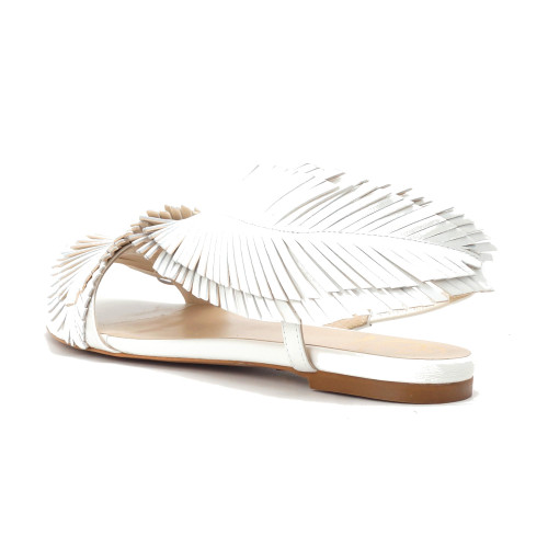 Pearl white sandals