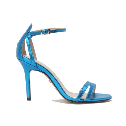 Sandals blue metallic