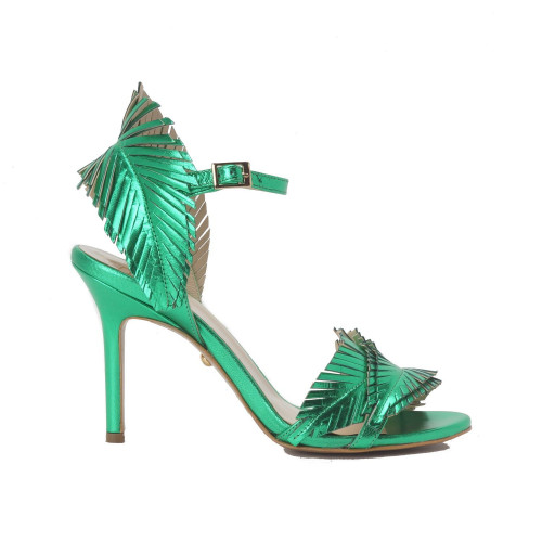 Sandals Green  mettalic  colour