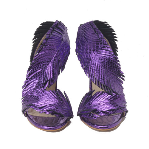 Purple sandals