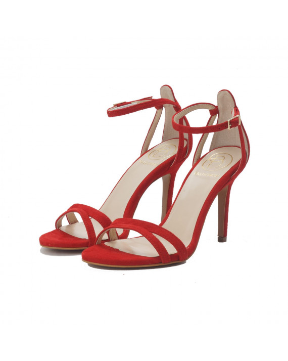 Sandals Red suede