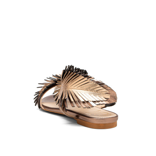 Metallic gold sandals