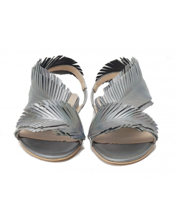 Lasser silver sandals