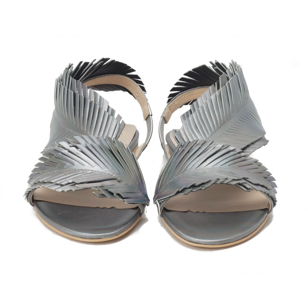 Lasser silver sandals