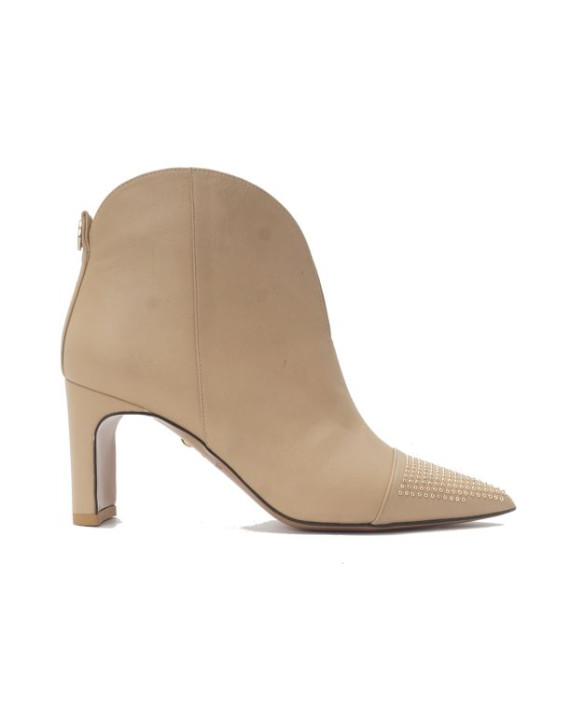 Camel ankle boots