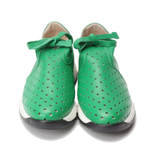 Buty płaskie zielone