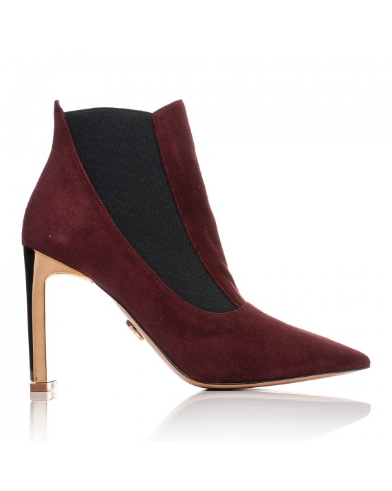 Burgundy ankle boots