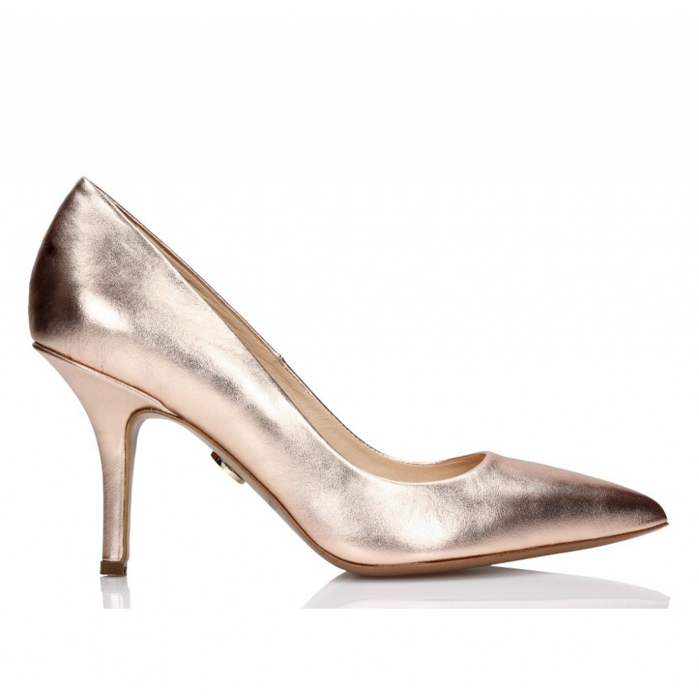 Gold coloured heels
