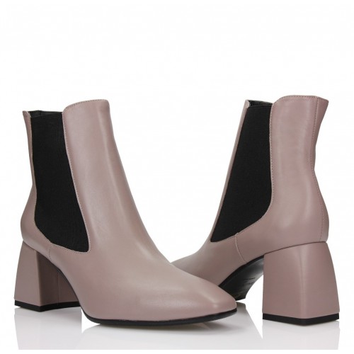 Graphite ankle boots