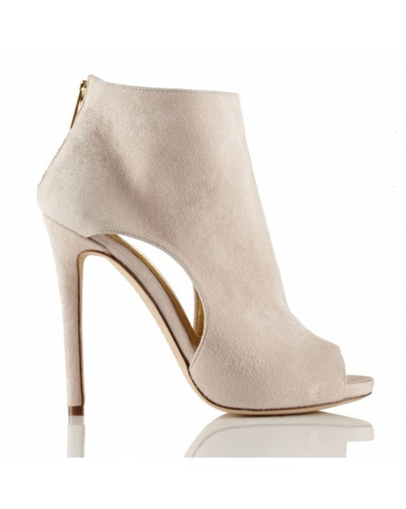 Ankle boots nude colour